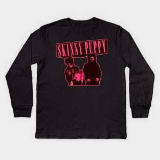 Skinny Puppy Pink Theme Kids Long Sleeve T-Shirt